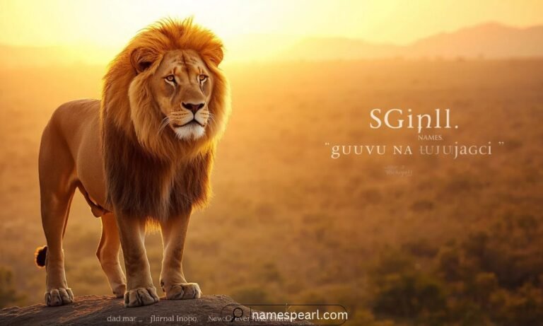 Names that mean lion inspired by powerful, noble, and legendary lions