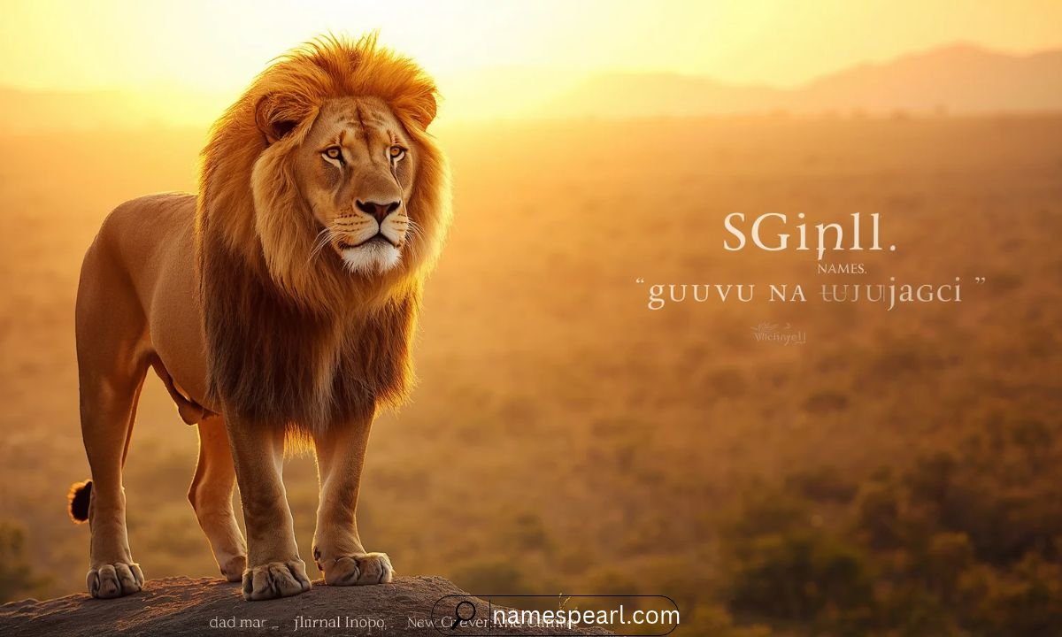 Names that mean lion inspired by powerful, noble, and legendary lions