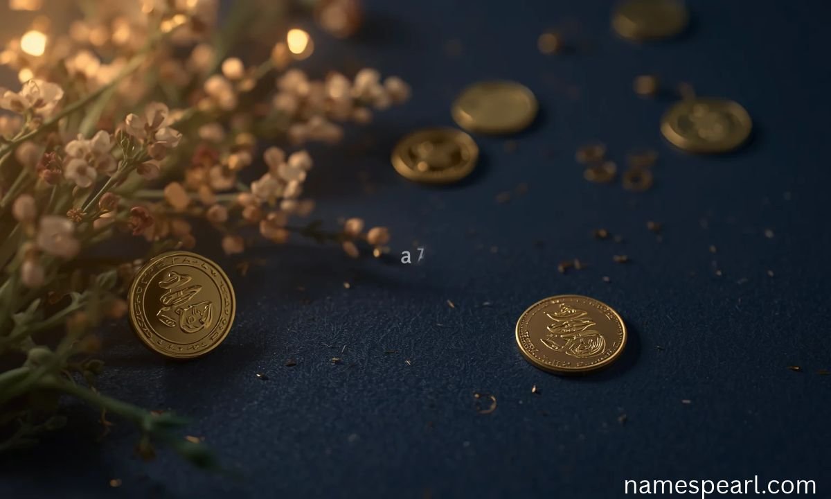 Names that mean money, wealth, fortune, and prosperity with elegant gold-inspired imagery