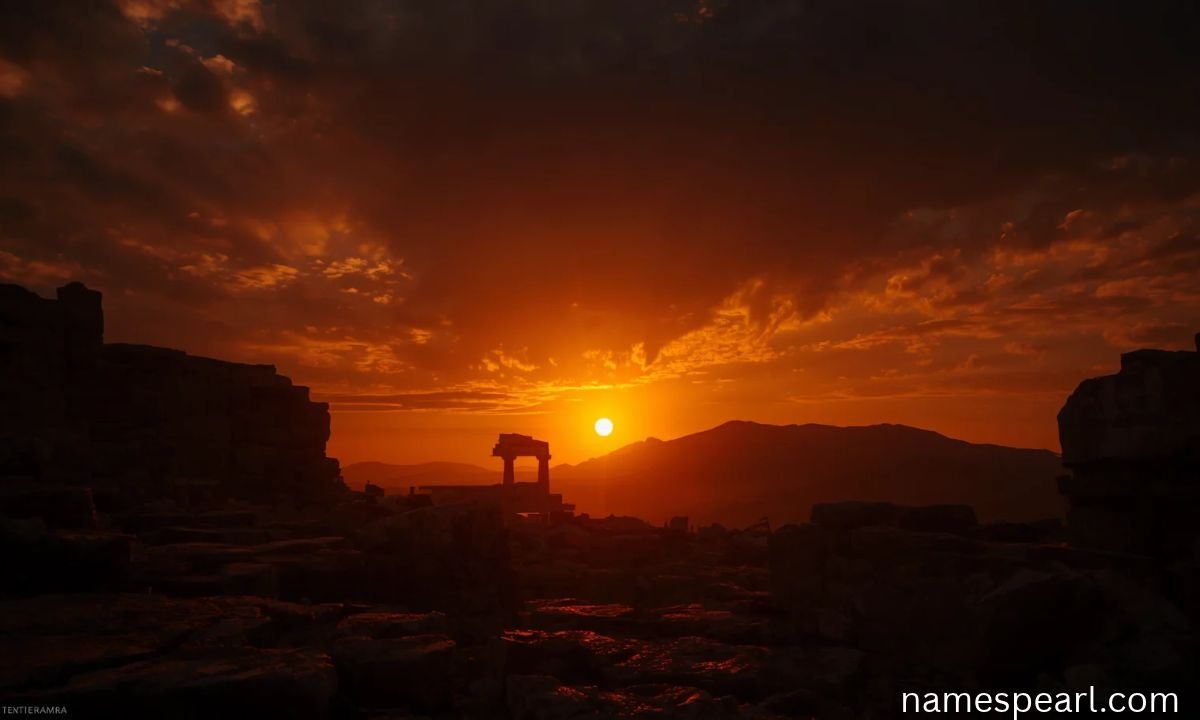 Names that mean sunset inspired by ancient setting-sun traditions and mythology